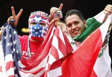 US and Mexican soccer fans