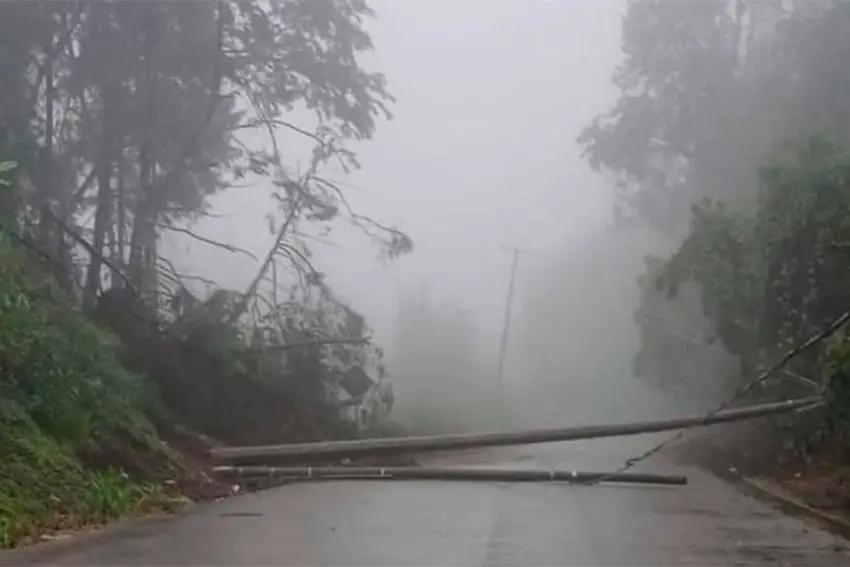 Tropical Storm Alberto damages in Veracruz, Mexico. The storm made landfall in Tamaulipas but also affected several other states with heavy rains