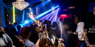 A nightclub with corona and patron tequila