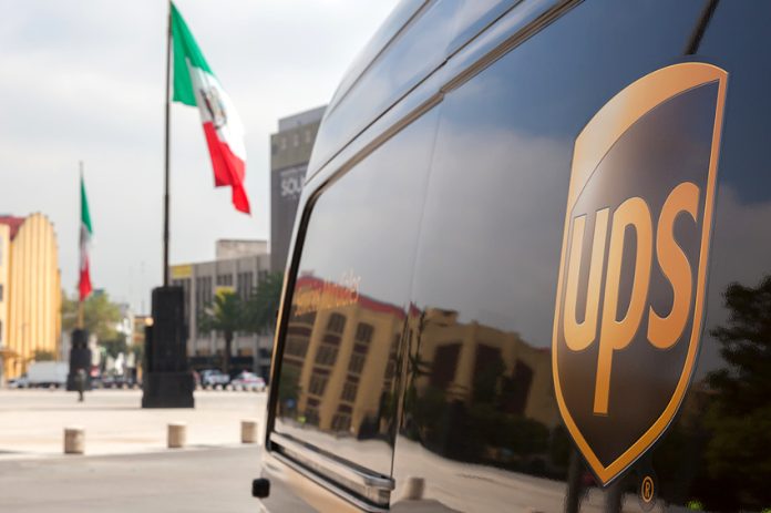 UPS truck in Mexico