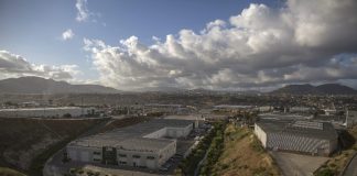 A maquiladora factory in Tijuana