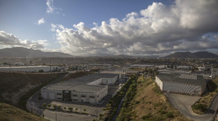 A maquiladora factory in Tijuana