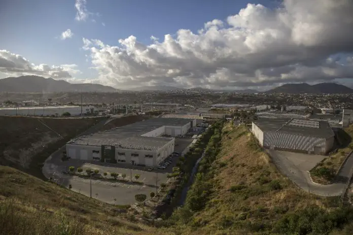 A maquiladora factory in Tijuana