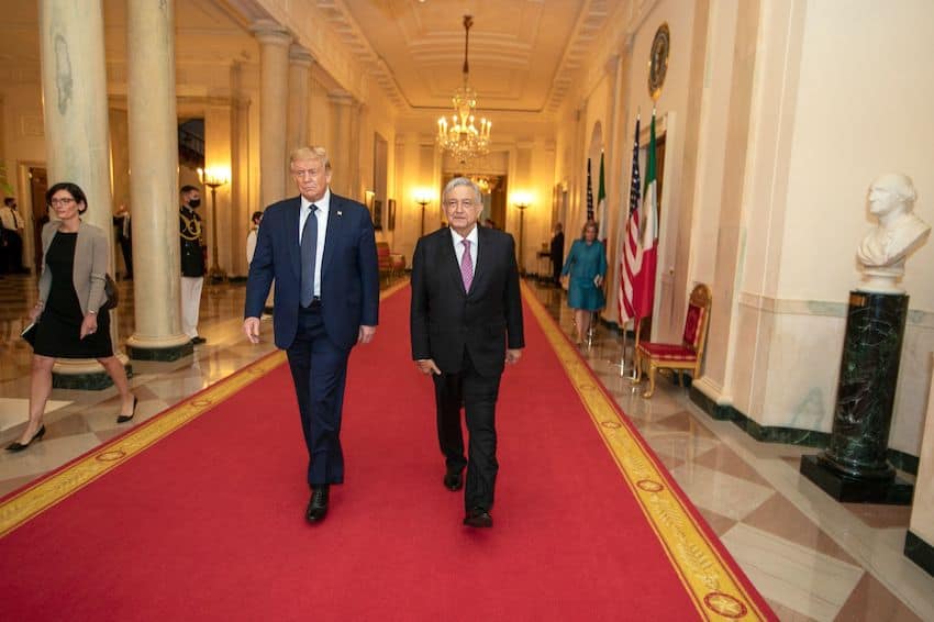 AMLO and Trump had a cordial relationship during the former U.S. president's time in office.