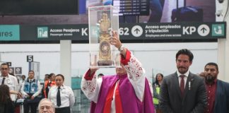 The relic's tour through Mexico began on Monday, July 29.
