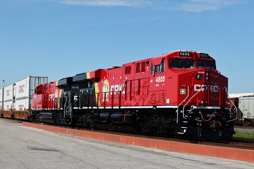 CPKC train in Mexico