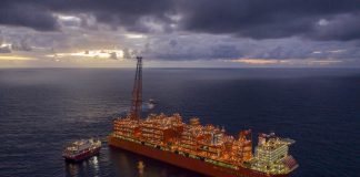 The company said that preliminary estimates indicate the oil field could contain 300 to 400 million barrels of petroleum and associated gas.