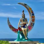 statue of the Goddess Ixchel at the Isla Mujeres Temazcal