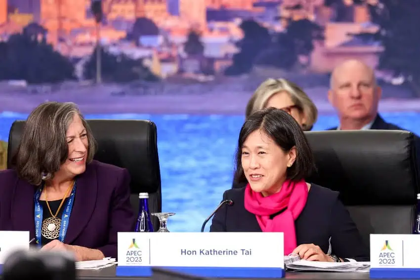 Katherine Tai at the APEC summit