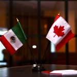 Mexican and Canadian flags