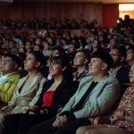 A rapt audience in the dark watches a film at last year's Guanajuato International Film Festival (GIFF)