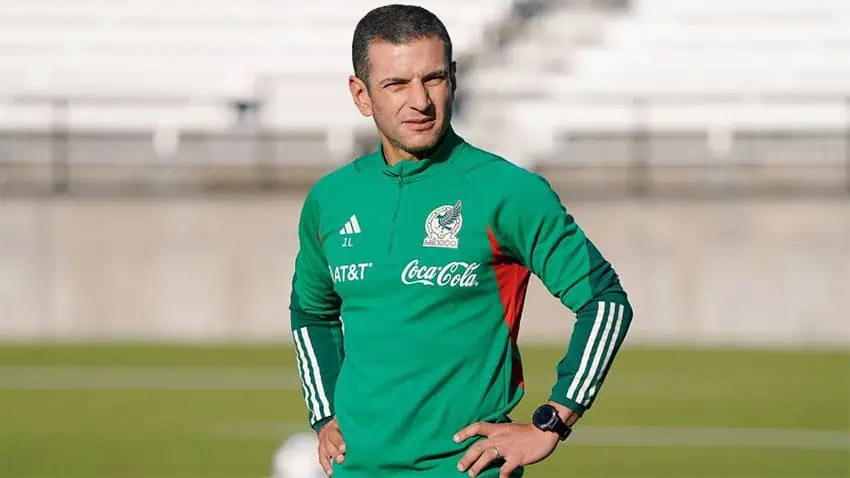 Mexico's national mens soccer team coach Jaime Lozano.