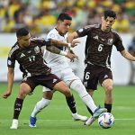 With one goal in three games, Mexico makes a ‘disastrous early exit’ from the Copa América Two Mexican soccer players in red uniforms go after an Ecuadorian player in white with the ball, before Mexico was eliminated from the Copa América.