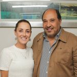 Claudia Sheinbaum with her new chief of staff, Lázaro Cárdenas Batel.