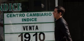 The peso depreciated to 19.16 to the dollar early on Friday, its worst position since mid-June.