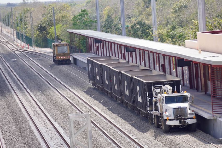 Ten stations of the Maya Train route have yet to open ahead of the train's September completion date.