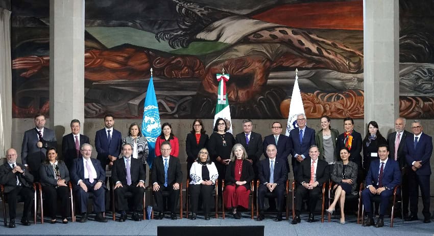 Members of the Supreme Court at an event on judicial independence