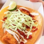 Baja style fish taco