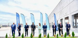 Edgewell company officials break ground in Aguascalientes, in a ceremony to celebrate the commencement of factory construction