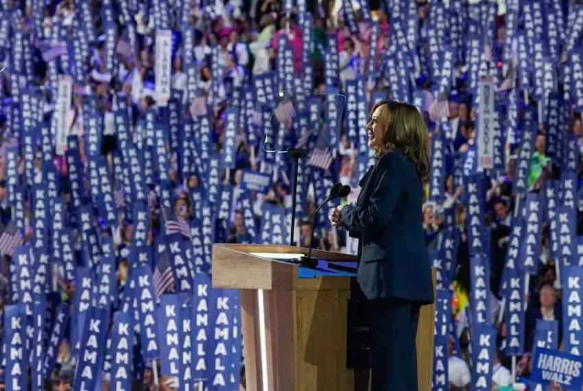 Kamala Harris at the DNC on Thursday night