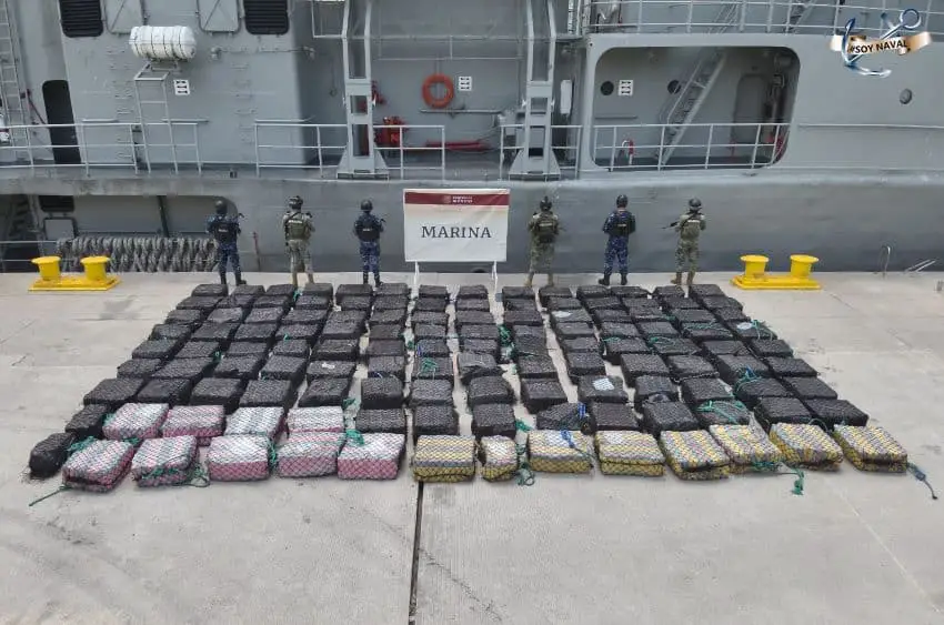 A drug bust of approximately 7.2 tonnes of cocaine