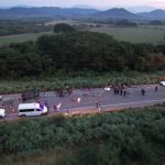 Three migrants were killed and another 15 were injured in Oaxaca when a car plowed into the group.