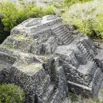 Pyramid at Ichkabal archeological site in Quintana Roo, Mexico