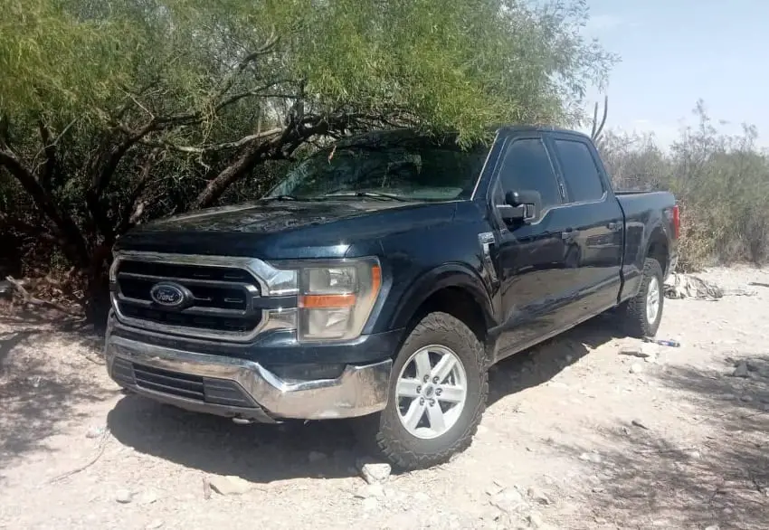 A pick-up truck found in Sonora by law enforcement