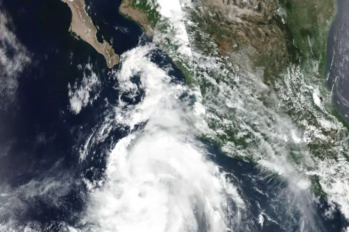 Tropical Storm Carlotta satellite image