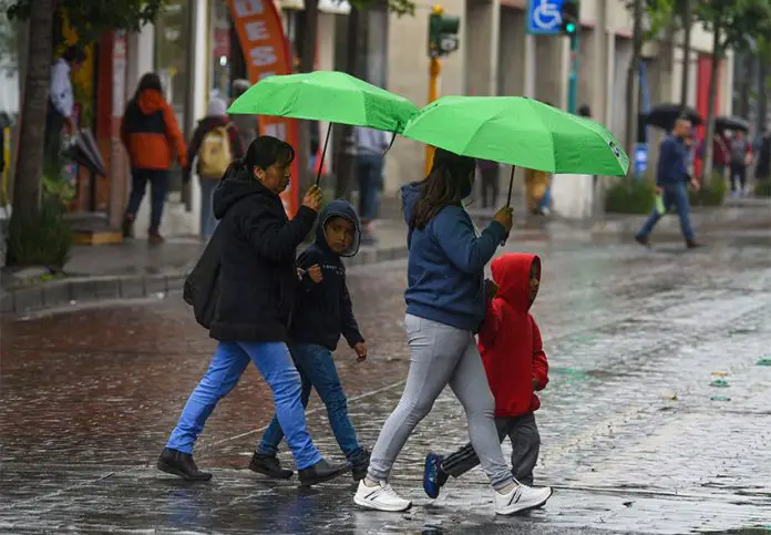 A rainy July day in Toluca, near Mexico City.