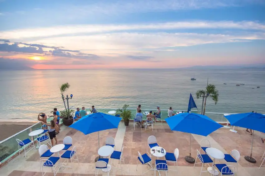 Blue Chairs resort by the sea Puerto Vallarta beach club 