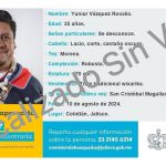 The missing person's alert for Yuniur Vázquez Rosalío, an Indigenous leader whose death has raised questions in Jalisco.