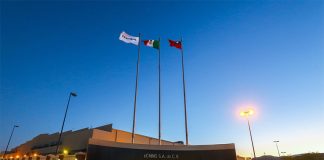 The Oscar Flores manufacturing plant in Chihuahua, where Foxconn manufactures AI servers.
