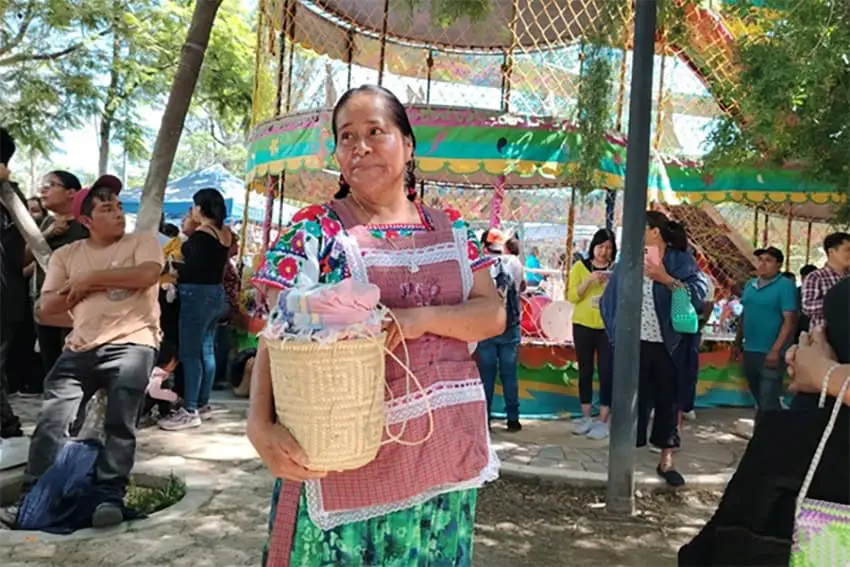 Margarita Felipa Flores, the winner of this year's Tortilla Race in Puebla.