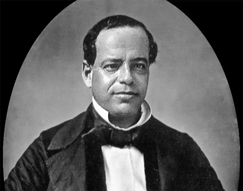 A daguerrotype of Antonio López de Santa Anna