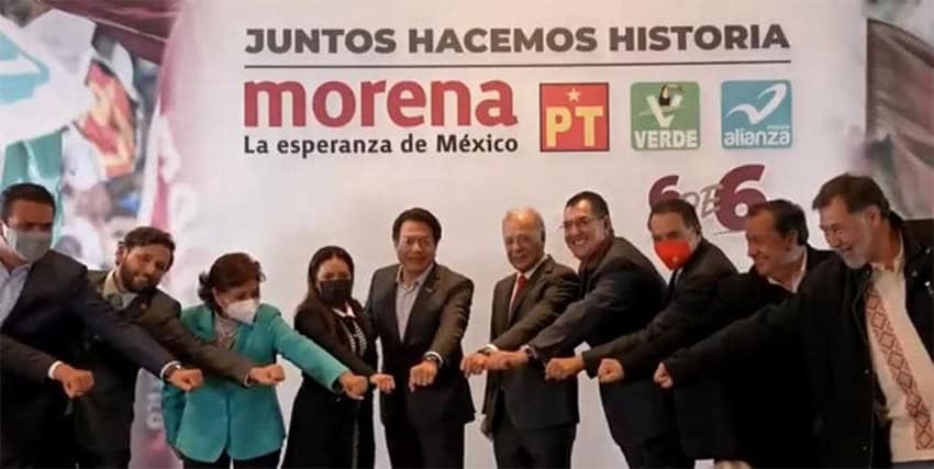 Juntos Hacemos Historia PT-PVEM-Morena coalition