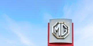MG Motor signage