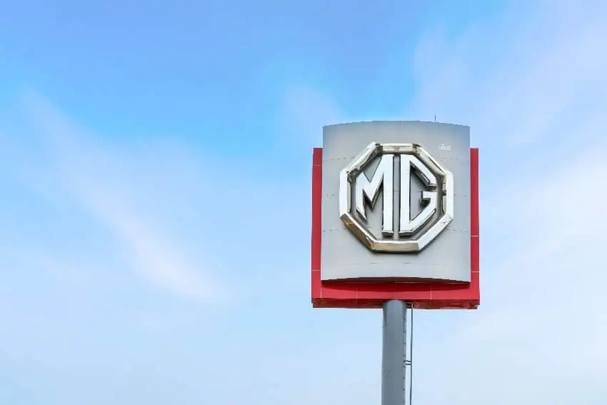 MG Motor signage