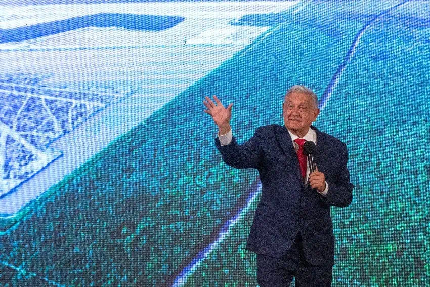 AMLO en la conferencia de prensa matutina