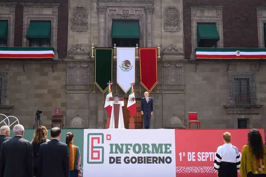 AMLO gave his sixth report to the nation exactly one month before the end of his six-year term as president.