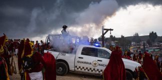 The National Guard arrived shortly after the fight broke out at Las Morismas de Bracho.