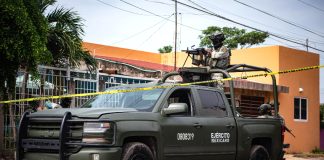 Army convoy in Culiacán, Sinaloa