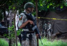 A National Guard agent in Sinaloa