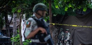 A National Guard agent in Sinaloa