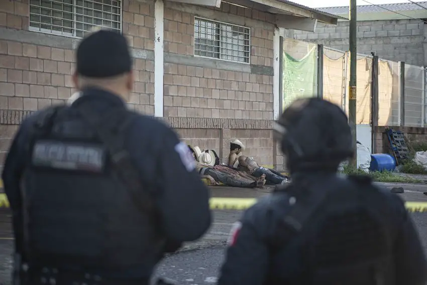 Five men were found murdered on the street in southern Culiacán on Sunday morning.