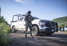 A National Guard agent in Culiacán, Sinaloa