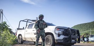 A National Guard agent in Culiacán, Sinaloa