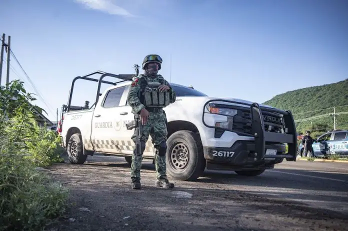 A National Guard agent in Culiacán, Sinaloa