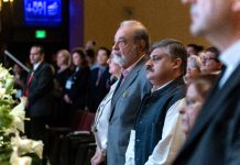 Carlos Slim at an event in Monterrey