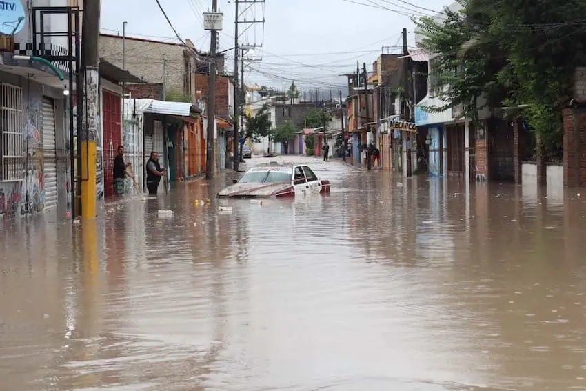 Guerrero's capital of Chilpancingo, located about two hours north of Acapulco, saw major flooding, causing homes to collapse.